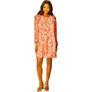 Tommy Hilfiger Women's Long Sleeve Trapeze Dress size med (8) chiffon